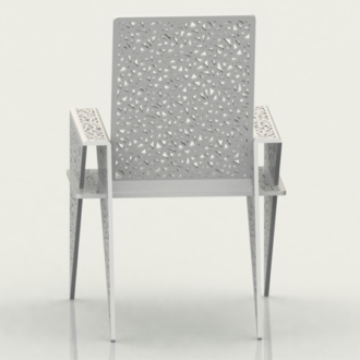 雕花铝板椅子1